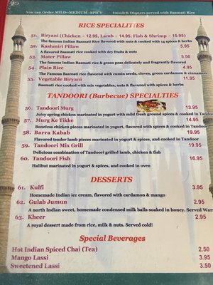 Menu photo 3 India Mahal Restaurant University Place, WA Menu photo 3 India Mahal Restaurant University Place, WA