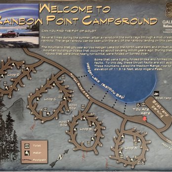 Rainbow Point Campground - Campground map. - Campgrounds Near Me - West Yellowstone, Montana Rainbow Point Campground - Campground map. - Campgrounds Near Me - West Yellowstone, Montana