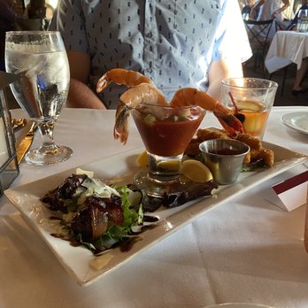 The Derby - Pick Three Appetizer Shrimp Cocktail Bacon Wrapped Dates Calamari - Steakhouses Near Me - Arcadia, California