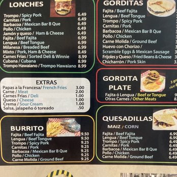 LONCHES DON PEPE - Menu 2 - Tacos Near Me - Mesquite, Texas