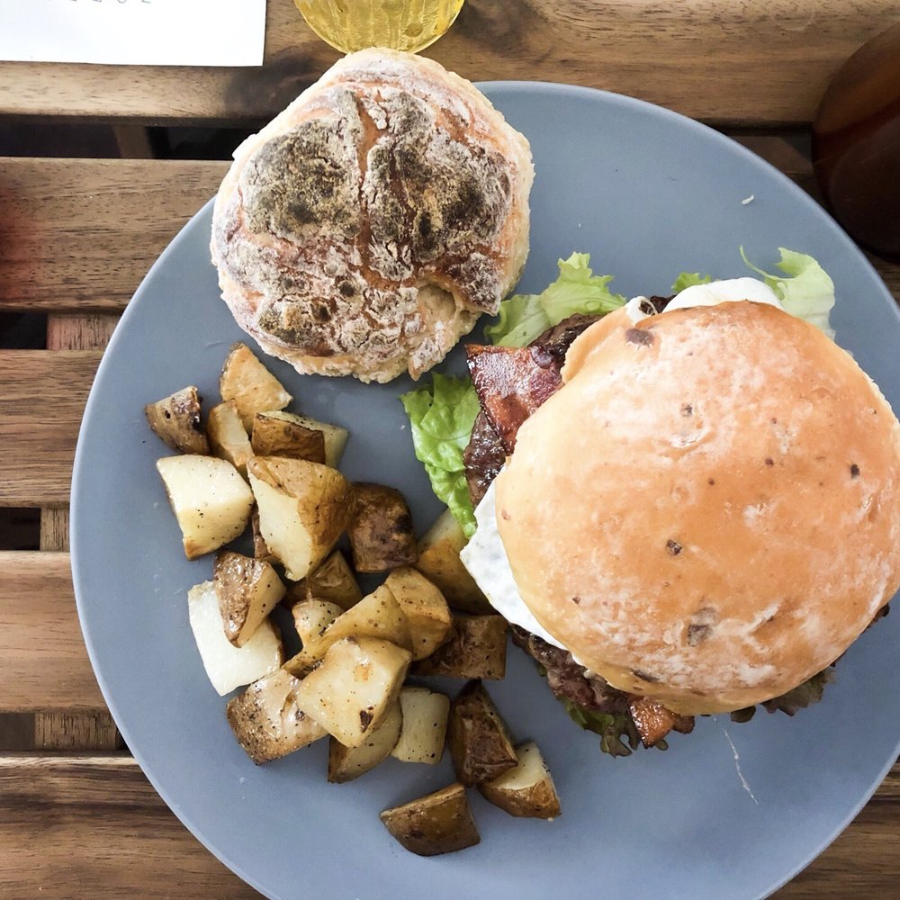 Yonder - Hiker burger with a biscuit on the side...because the biscuits are THAT good! - Grocery Near Me - Franklin, North Carolina Yonder - Hiker burger with a biscuit on the side...because the biscuits are THAT good! - Grocery Near Me - Franklin, North Carolina