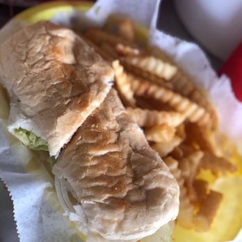 Crawfish Barn - PoBoy sandwich with fries - Cajun/Creole Near Me - Pearl, Mississippi