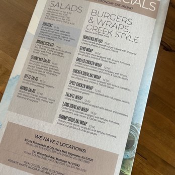 Greek Taverna - Great Lunch Specials - Mon-Sat Not bad at all.... - Greek Near Me - Montclair, New Jersey Greek Taverna - Great Lunch Specials - Mon-Sat Not bad at all.... - Greek Near Me - Montclair, New Jersey