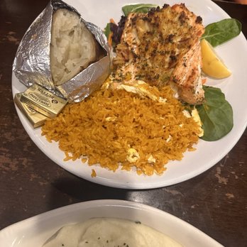 Old Dominion Brewhouse - Side Fried Rice Baked Potato Stuffed Salmon - American Near Me - Hyattsville, Maryland Old Dominion Brewhouse - Side Fried Rice Baked Potato Stuffed Salmon - American Near Me - Hyattsville, Maryland