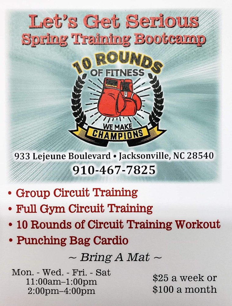 10 ROUNDS OF FITNESS Boxing 933 Lejeune Blvd, Jacksonville, NC