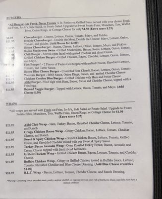 Menu photo 1 Alibi Bar & Grill Salem, OR