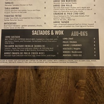 Bodegon No 69 - Menu - Latin American Near Me - Pasadena, California