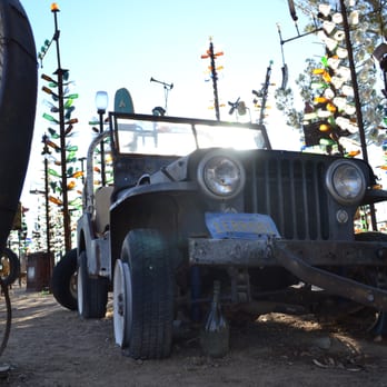 Elmer's Bottle Tree Ranch - Elmer's past 48-49 Willy's Jeep - Ranches Near Me - Oro Grande, California Elmer's Bottle Tree Ranch - Elmer's past 48-49 Willy's Jeep - Ranches Near Me - Oro Grande, California