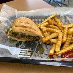 Vicky Lou’s Burgers - Philly Cheese Steak Sandwich