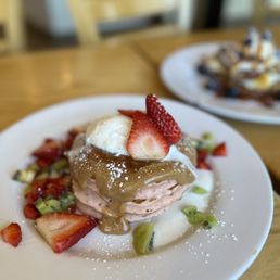 Pink Guava Pancakes