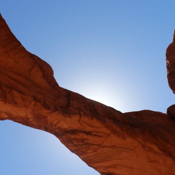 Arches National Park - Underneath Double Arch - Parks Near Me Arches National Park - Underneath Double Arch - Parks Near Me