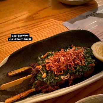 The Tyger - Shaking Beef Skewers - Cocktail Bars Near Me - New York, New York