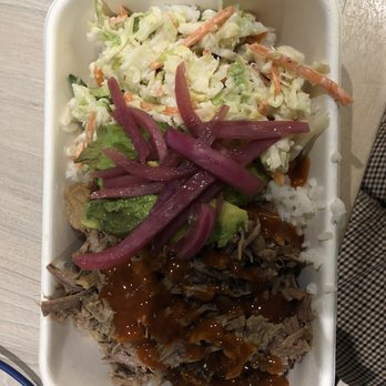 The Peached Tortilla - Beef brisket bowl, way too much rice! - Tacos Near Me - Austin, Texas The Peached Tortilla - Beef brisket bowl, way too much rice! - Tacos Near Me - Austin, Texas