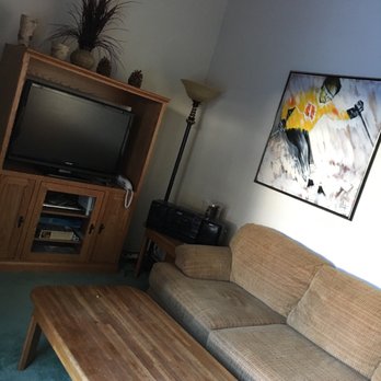 St. Anton Condominiums - The living room. - Vacation Rentals Near Me - Mammoth Lakes, California
