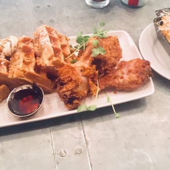 Ms. Icey's Kitchen & Bar - Cassie's Chicken & Waffles and side order of Ms. Icey's Mac & Cheese - Bars Near Me - Decatur, Georgia Ms. Icey's Kitchen & Bar - Cassie's Chicken & Waffles and side order of Ms. Icey's Mac & Cheese - Bars Near Me - Decatur, Georgia