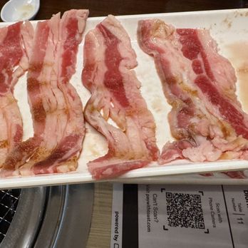 Yakiniku Like - Looks like bacon or belly cut. NOT! Simply super fatty beef - Japanese Near Me - Honolulu, Hawaii Yakiniku Like - Looks like bacon or belly cut. NOT! Simply super fatty beef - Japanese Near Me - Honolulu, Hawaii