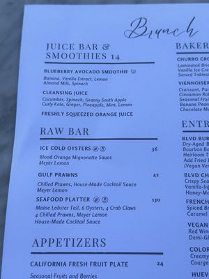Menu photo 8 The Blvd Beverly Hills, CA