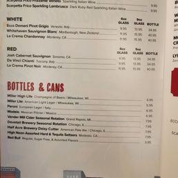 Drink Menu