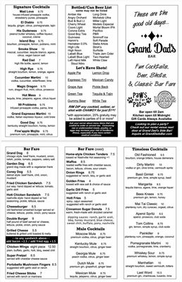 Menu photo 1 Grand Dad’s Bar Wyandotte, MI
