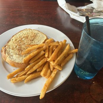 Plowman's Kitchen - Kids Grilled Cheese -- more of a cheese sandwich, bread is too dense - American Near Me - Taylor, Texas Plowman's Kitchen - Kids Grilled Cheese -- more of a cheese sandwich, bread is too dense - American Near Me - Taylor, Texas