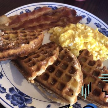 The Cenacle Bistro - Breakfast platter with waffles and bacon - Coffee & Tea Near Me - Austell, Georgia The Cenacle Bistro - Breakfast platter with waffles and bacon - Coffee & Tea Near Me - Austell, Georgia