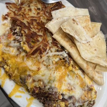 Granny’s Kitchen - Granny's Spicy Chorizo with hashbrowns - Breakfast & Brunch Near Me - Oklahoma City, Oklahoma
