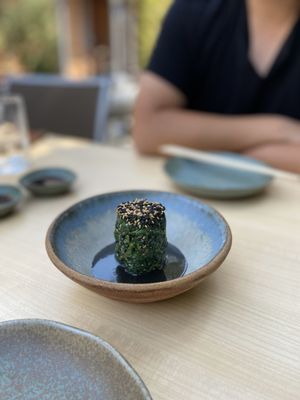 Photo of Sushi Ran - Sausalito, CA, US. Spinach in sesame sauce. Loved it. Sauce was fragrant and sweet.