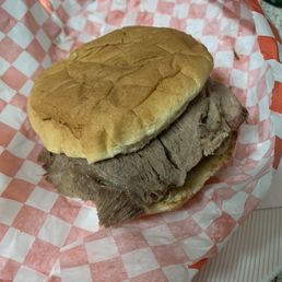 Beef brisket sandwich, tons of meat!