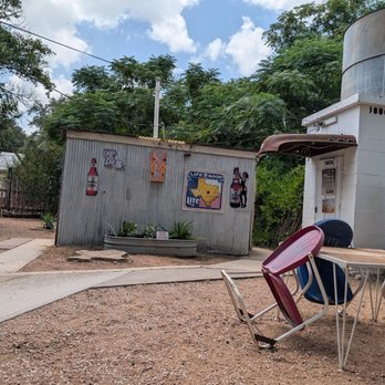 Legit Ass Meats BBQ - Outside patio at Riley's - Food Trucks Near Me - New Braunfels, Texas