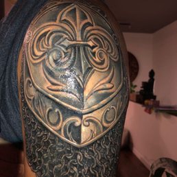 Phenomenal cover up art piece by Abel from Brown Soul Tattoos. Phenomenal cover up art piece by Abel from Brown Soul Tattoos.