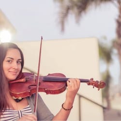 Belmont Music Studio - Laurann teaches violin piano voice and guitar!!! Photo cred: Krisd Mauga @ La Palapa photo shoot for the studio.