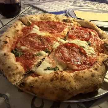Lucky Dough Pizza - Spicy salami - Pizza Near Me - Pensacola, Florida Lucky Dough Pizza - Spicy salami - Pizza Near Me - Pensacola, Florida