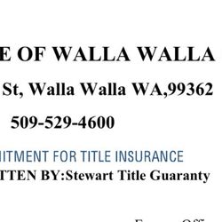 Land Title of Walla Walla County Inc - Documents I received.