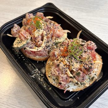 Rise Bagels - Poké on a salted bagel - Bagels Near Me - Irvine, California Rise Bagels - Poké on a salted bagel - Bagels Near Me - Irvine, California