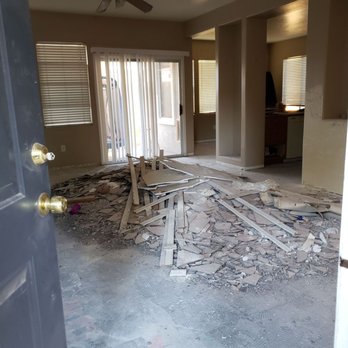 EcoDry Reconstruction - floor torn up - General Contractors Near Me
