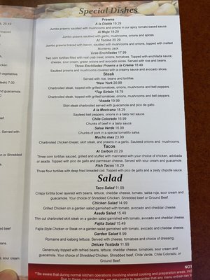 Menu photo 3 Don Chuy Mexican Restaurant Bonney Lake, WA