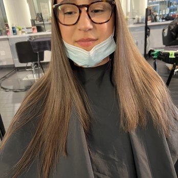 True Aveda Salon - Chopped layers completely uneven. This was done by Claire. - Hair Extensions Near Me - Las Vegas, Nevada