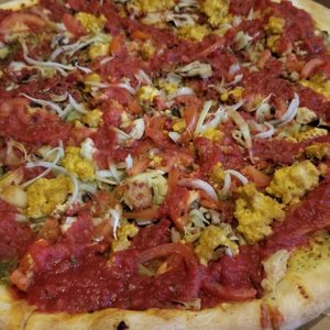 Photo of Sizzle Pie - Seattle, WA, United States. Customized vegan pizza