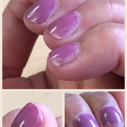 Didn't expect to come out with uneven polish. The room is very dimly lit so I couldn't even see this until I stepped outside. Didn't expect to come out with uneven polish. The room is very dimly lit so I couldn't even see this until I stepped outside.