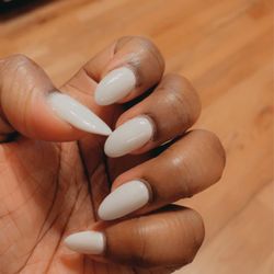 Nails & Spa For U - White sns with no extensions.