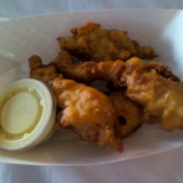 Village Tavern chicken fingers and honey mustard sauce