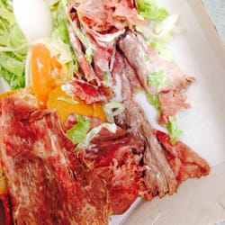 Mykonos Pizza Restaurant - The walking dead roast beef sandwich with old moldy roast beef