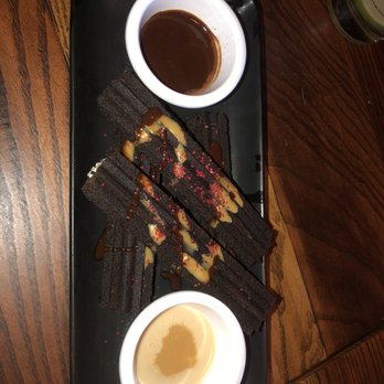 Pink Taco - Oreo churros with chocolate and caramel sauce - Mexican Near Me - Boston, Massachusetts Pink Taco - Oreo churros with chocolate and caramel sauce - Mexican Near Me - Boston, Massachusetts