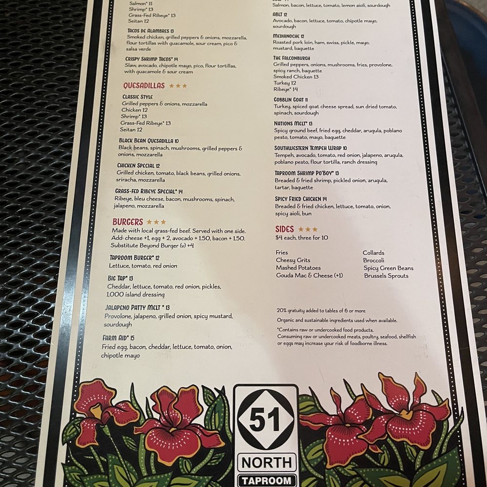 51 North Taproom - Menu as of 9/2/21 - Cocktail Bars Near Me - Nashville, Tennessee 51 North Taproom - Menu as of 9/2/21 - Cocktail Bars Near Me - Nashville, Tennessee