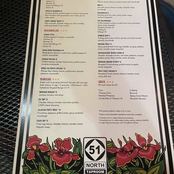 51 North Taproom - Menu as of 9/2/21 - Cocktail Bars Near Me - Nashville, Tennessee