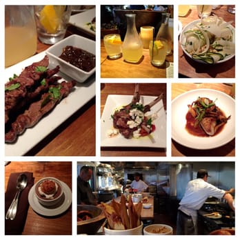 Bar Acuda - Top left going going to the right... banderillas, tropical sangria, Zucchini salad, Lamb, Mahimahi, Chocolate pot decreme. - Tapas Bars Near Me - Hanalei, Hawaii Bar Acuda - Top left going going to the right... banderillas, tropical sangria, Zucchini salad, Lamb, Mahimahi, Chocolate pot decreme. - Tapas Bars Near Me - Hanalei, Hawaii