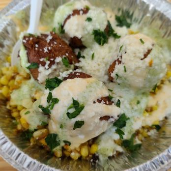 Victor's Lab - Street corn fritters. Amazing! - Food Trucks Near Me Victor's Lab - Street corn fritters. Amazing! - Food Trucks Near Me