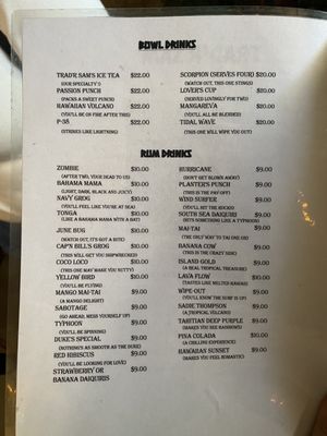 Menu photo 1 Trad'r Sam San Francisco, CA Menu photo 1 Trad'r Sam San Francisco, CA