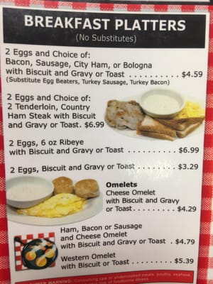 Menu photo 4 Damron's Restaurant Tullahoma, TN