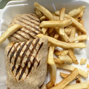 Bethany Diner - "Crispy" fries I ordered and the wrap on a whole wheat wrap instead of what I ordered. - Diners Near Me - Bethany Beach, Delaware Bethany Diner - "Crispy" fries I ordered and the wrap on a whole wheat wrap instead of what I ordered. - Diners Near Me - Bethany Beach, Delaware